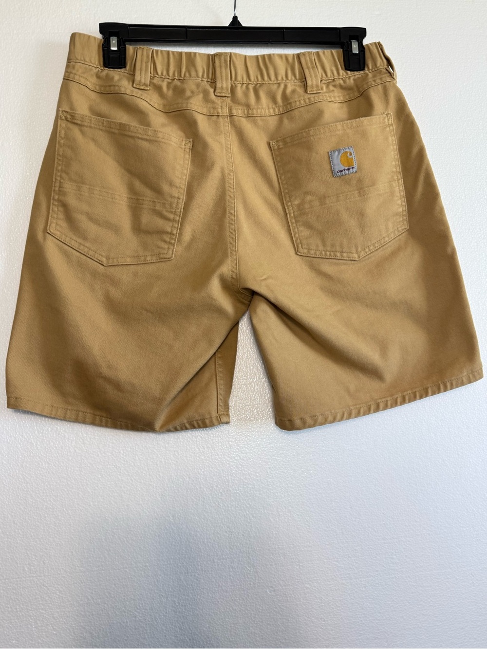 Carhartt Relaxed Fit Men’s Short Golden Sand Stretch Pockets Size 33